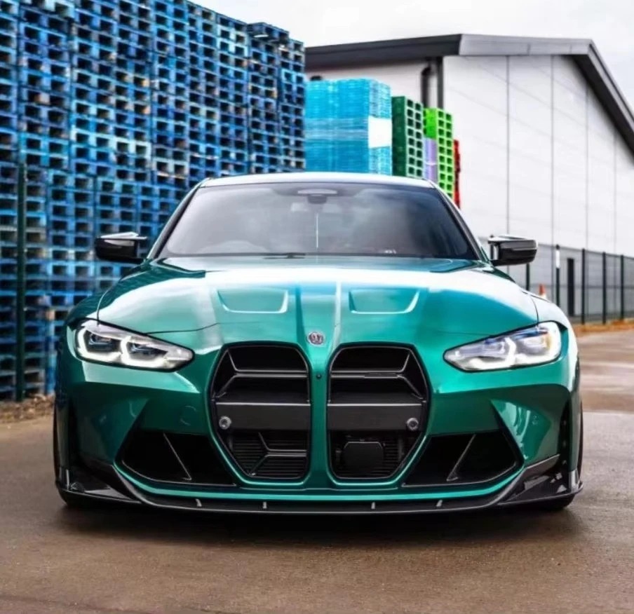 Hot Sale CT Style Dry Carbon Fiber Front Lip for M3 G80 M4 G82 G83 Front  Bumper Lip Car Accessories